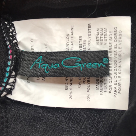 Aqua Green Tankini Swim Top - Picture 7 of 8